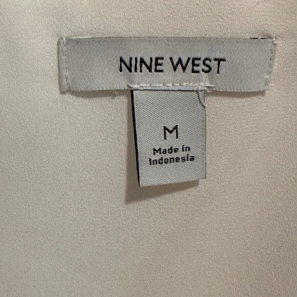 Nine West Pleated Flare Tank Top Medium - Picture 3 of 3